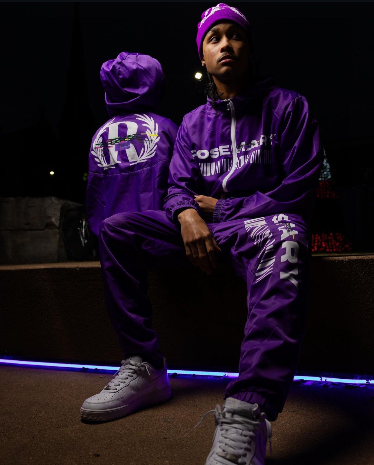 GLITCH | PURPLE, Men’s windbreaker