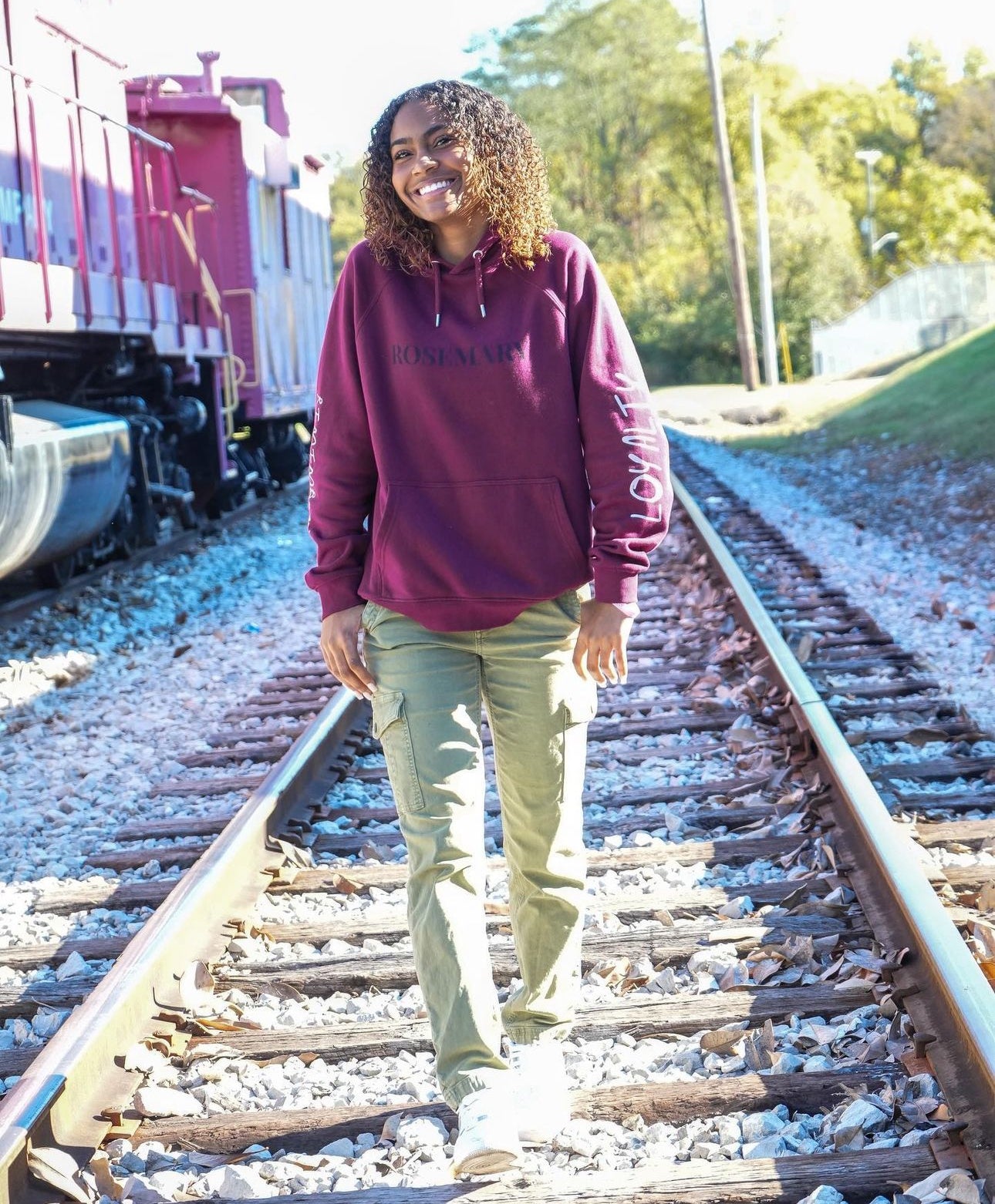 PREMIUM BURGUNDY raglan hoodie