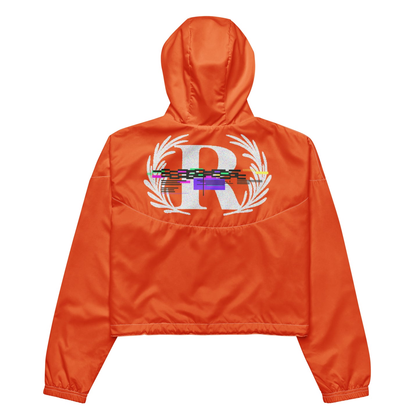 GLITCH | ORANGE, Women’s cropped windbreaker