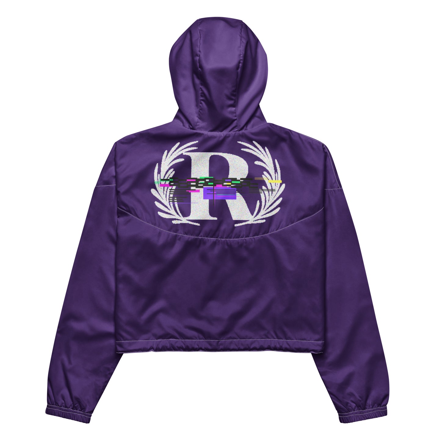 GLITCH | PURPLE, Women’s cropped windbreaker