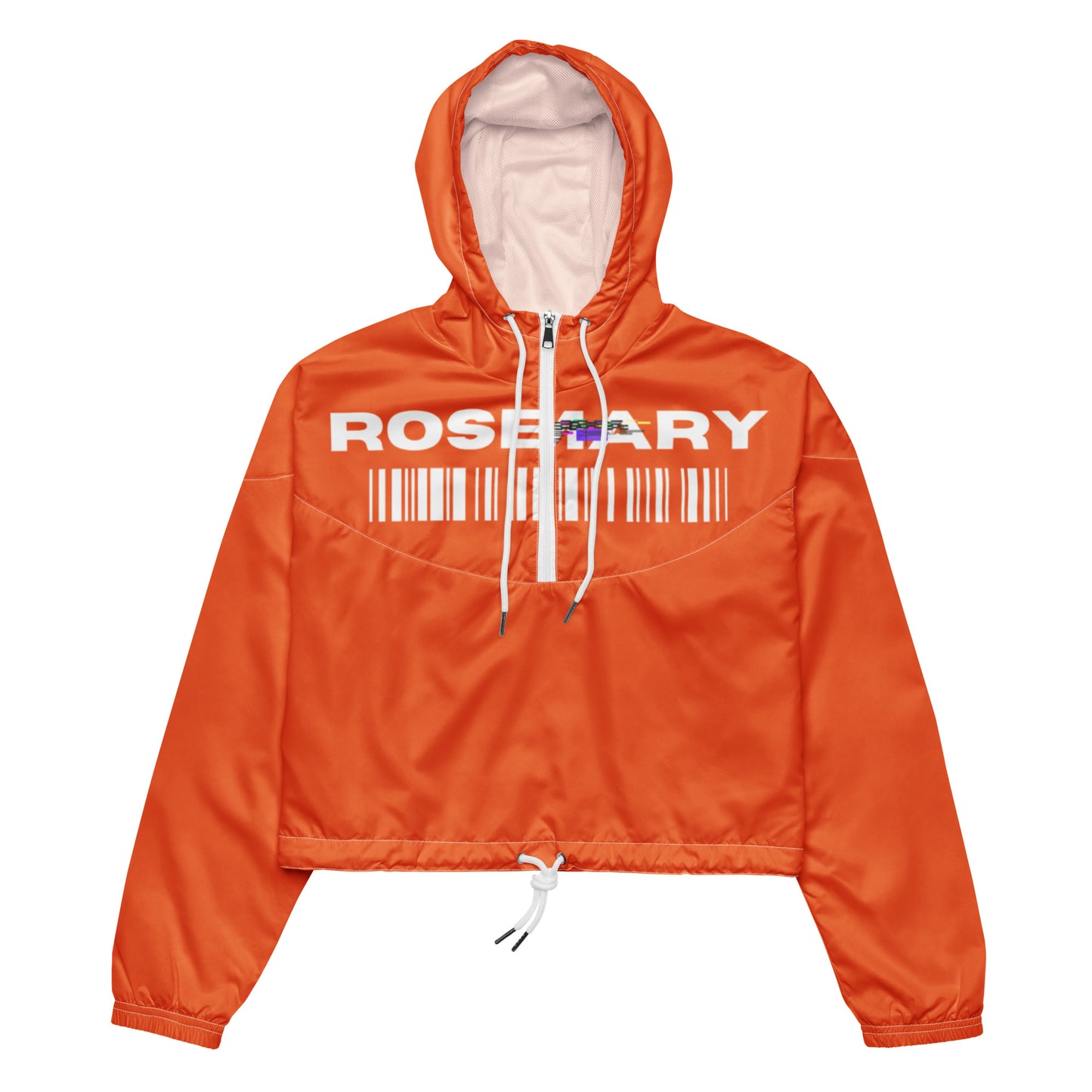 GLITCH | ORANGE, Women’s cropped windbreaker